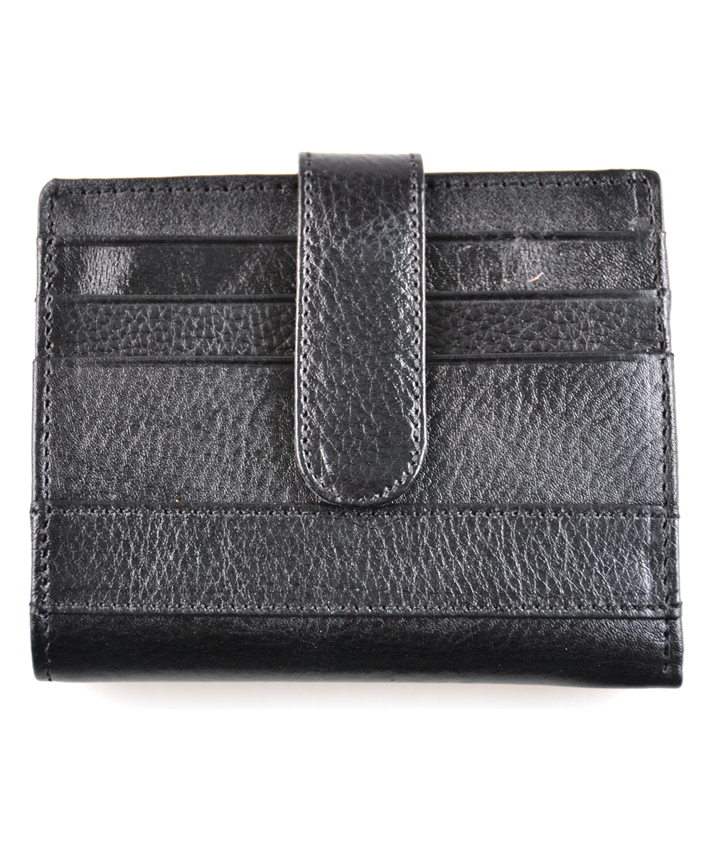 Minimalist Bifold Wallet with Spring Money Clip View 2